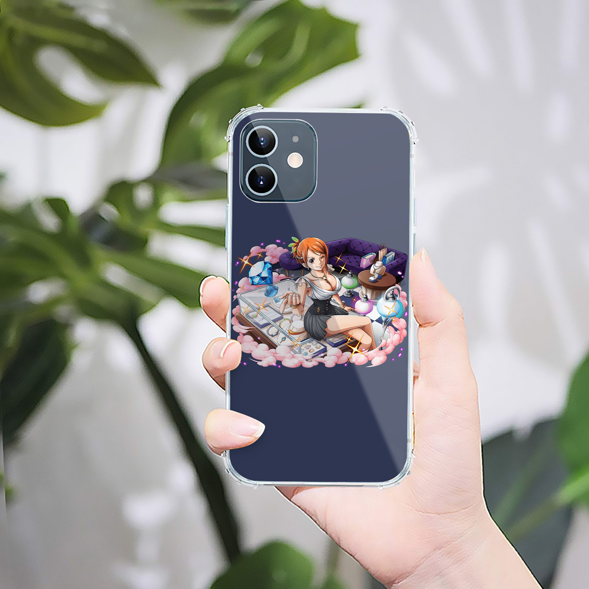 （画像用） ワンピース ナミ ONE PIECE Nami 【iPhone 12シリーズ対応】透明スマホケース（クリアソフトケース）